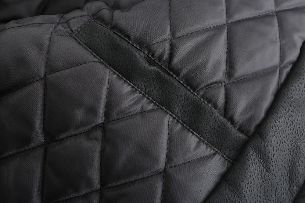 Liam – Klassische Lederjacke mit Kapuze