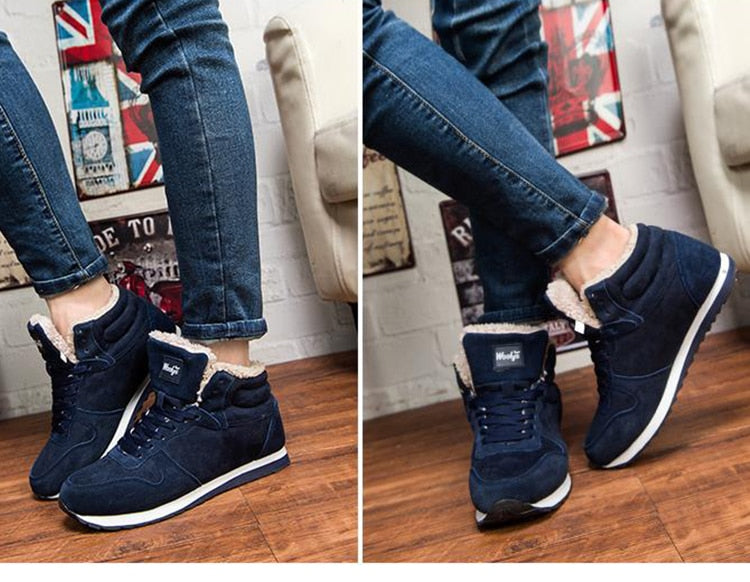 Warme Herren Premium Winterstiefel