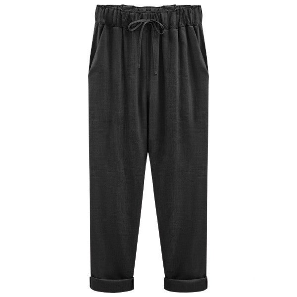 Luisa - Sommerhose aus Baumwollleinen für Damen