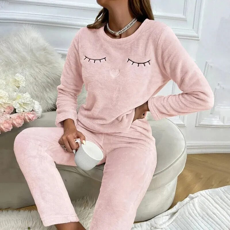 Milianie | Pyjama aus dickem, warmem Flanell