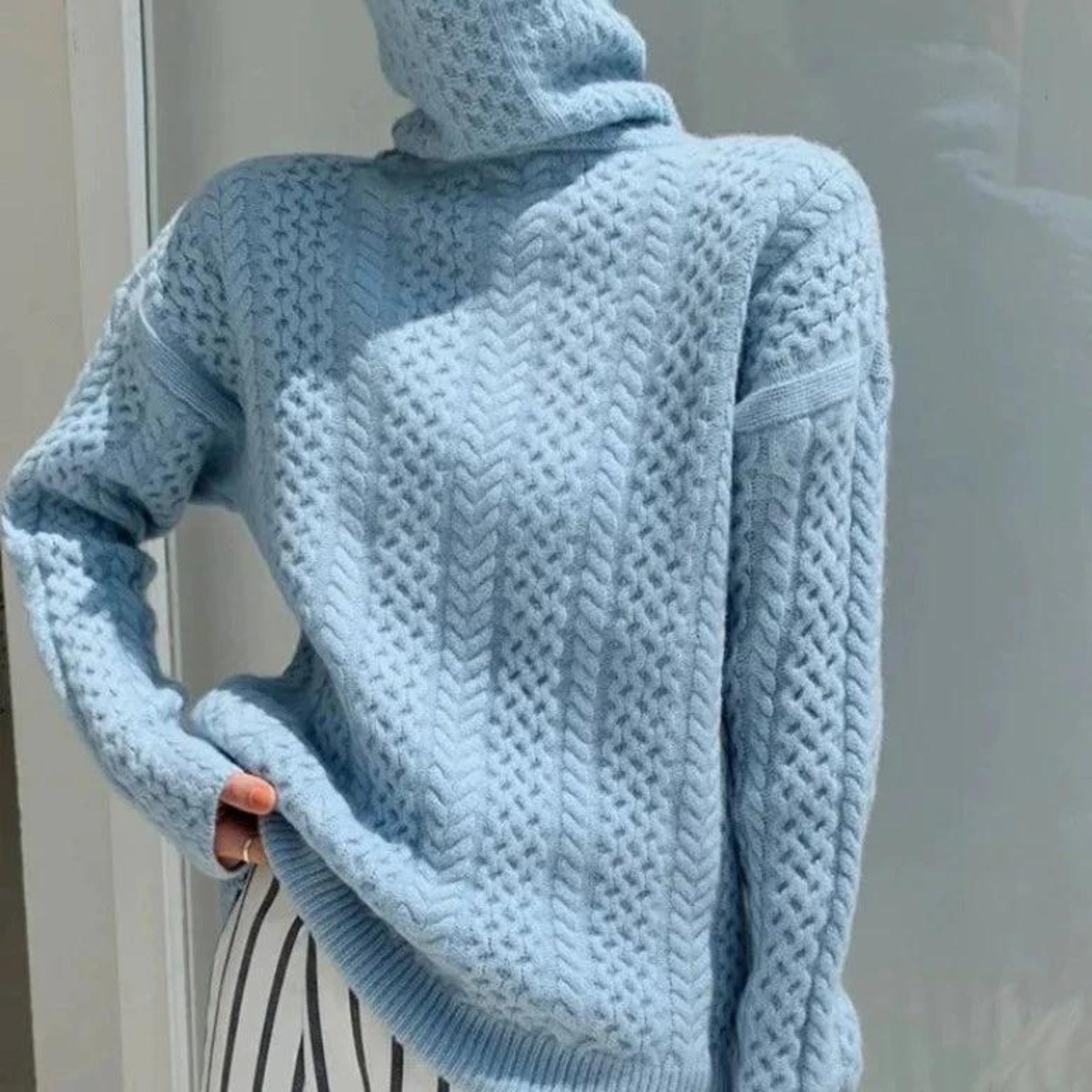 Klara™ | Handgewebter Wollpullover