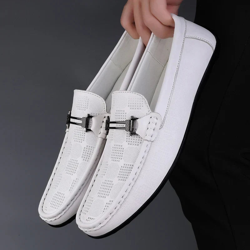 Italienischer Herrenloafer aus echtem Leder