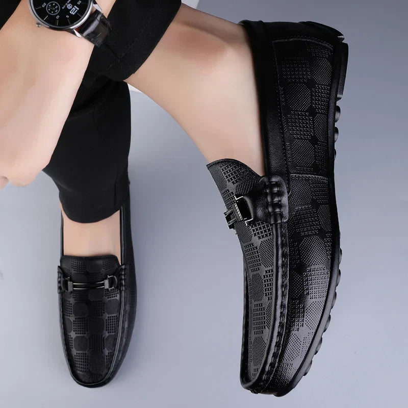 Italienischer Herrenloafer aus echtem Leder