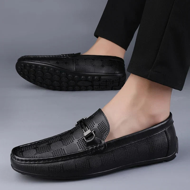 Italienischer Herrenloafer aus echtem Leder