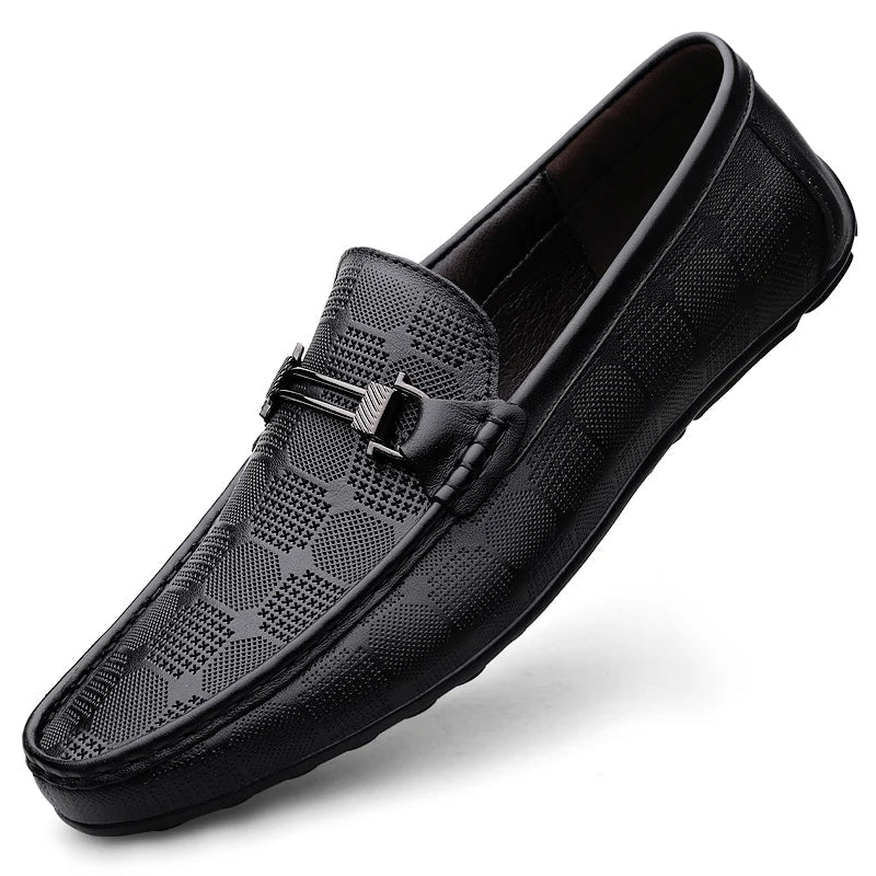 Italienischer Herrenloafer aus echtem Leder