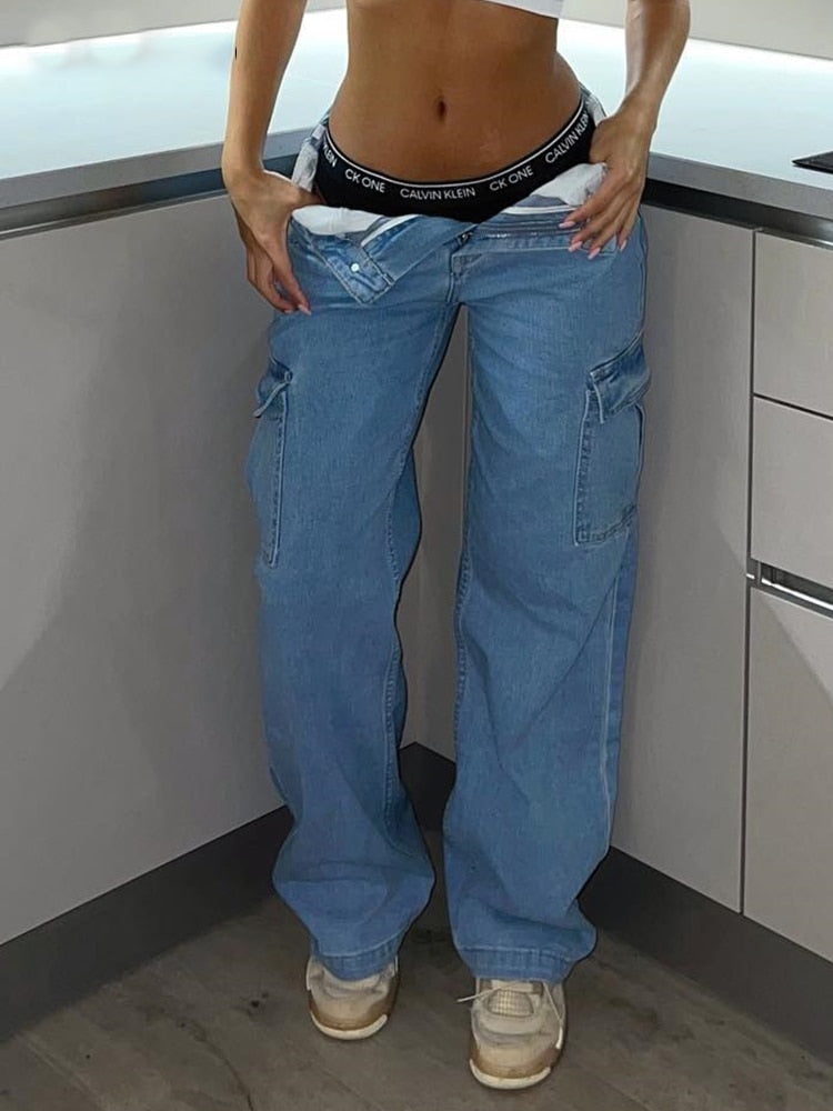 Céleste Renard® | Schicke Skyline Cargos mit hoher Taille