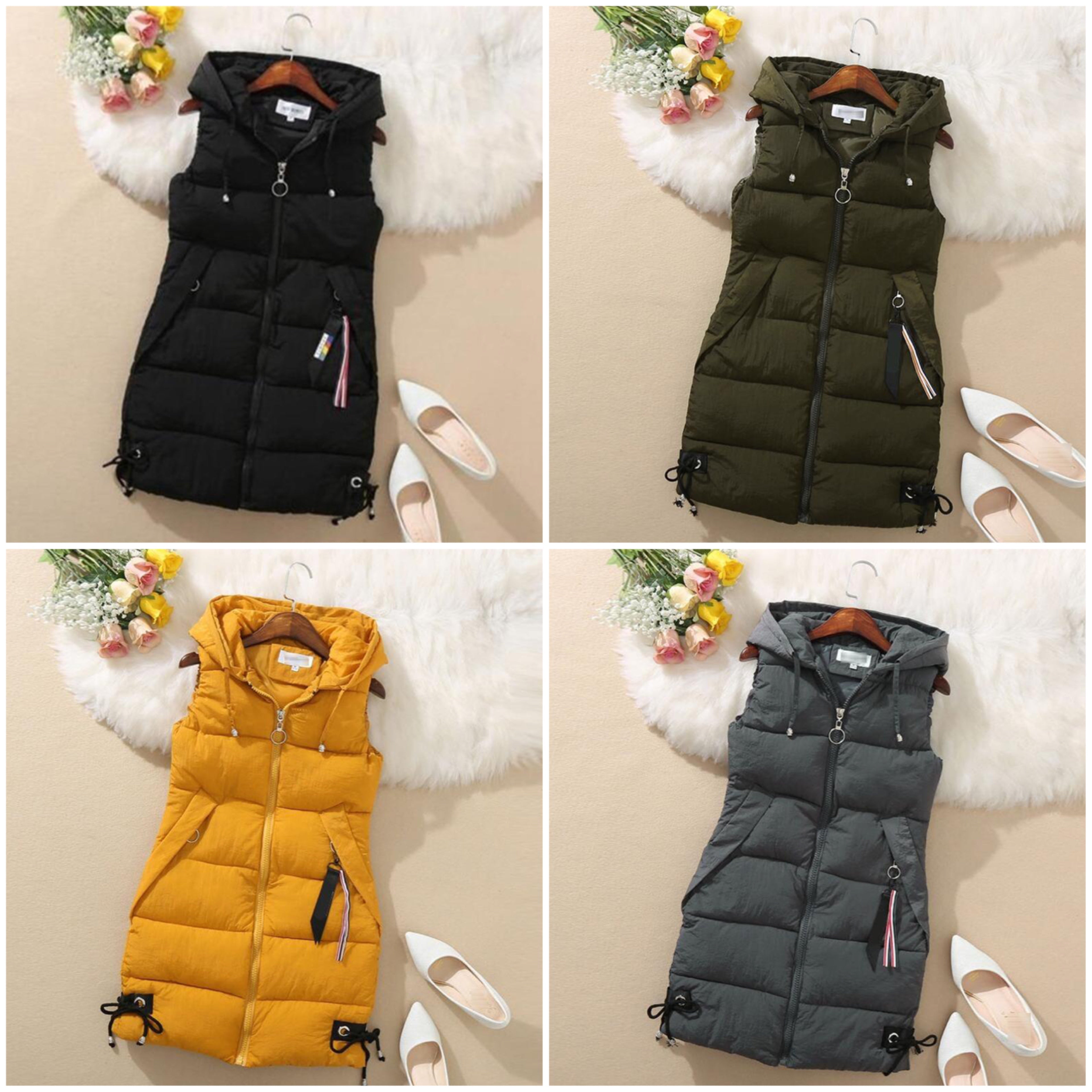 "Ariana" Stylische Long-Weste