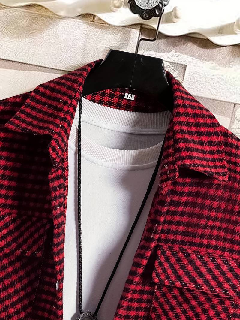 Matthew – retro-karo-top-shirt für männer