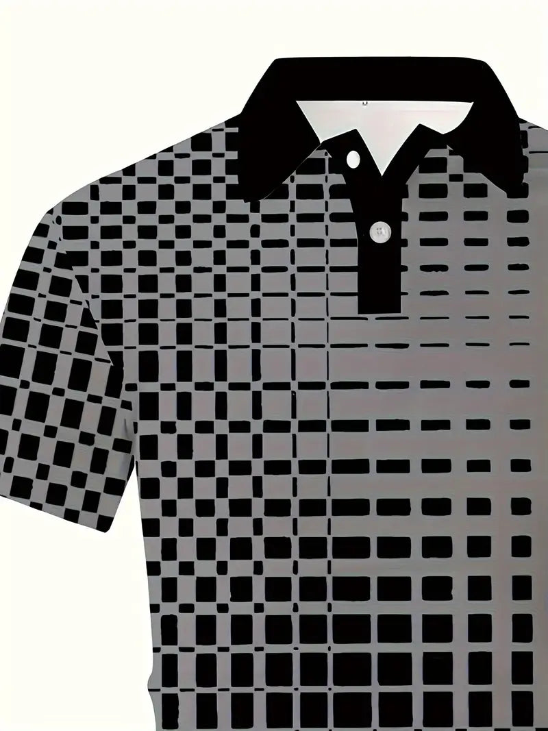 David – kurzärmliges golfhemd mit revers und kontrastierendem farbdesign