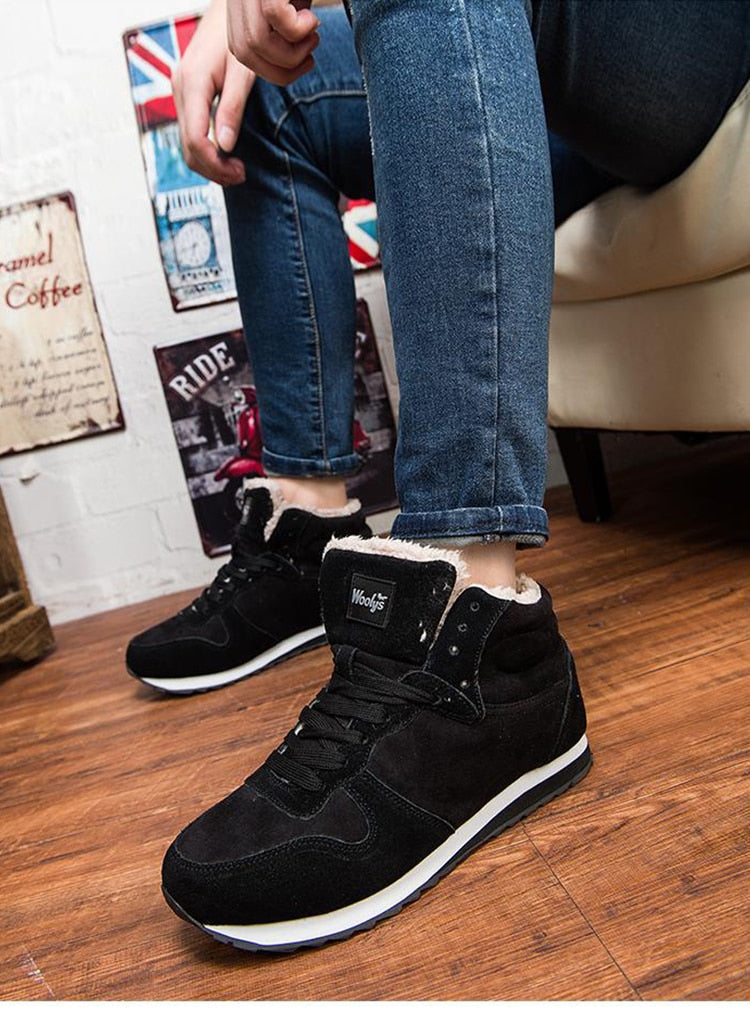 Warme Herren Premium Winterstiefel