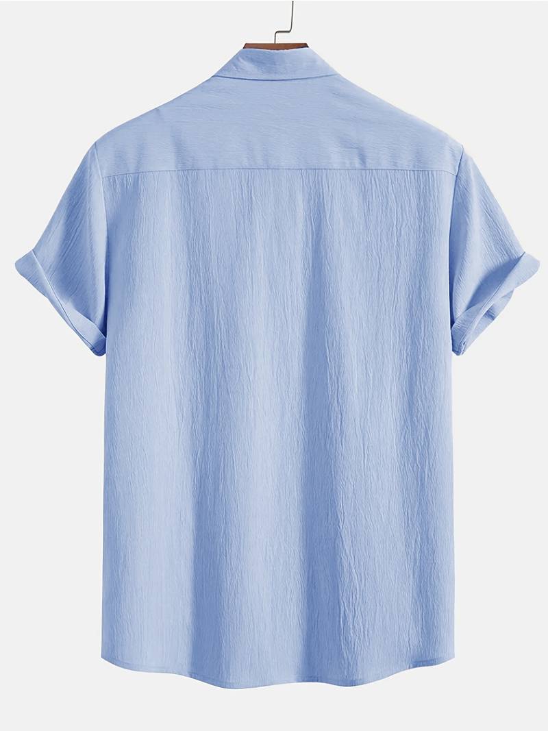 James – dünnes, kurzärmliges frühlingshemd für herren