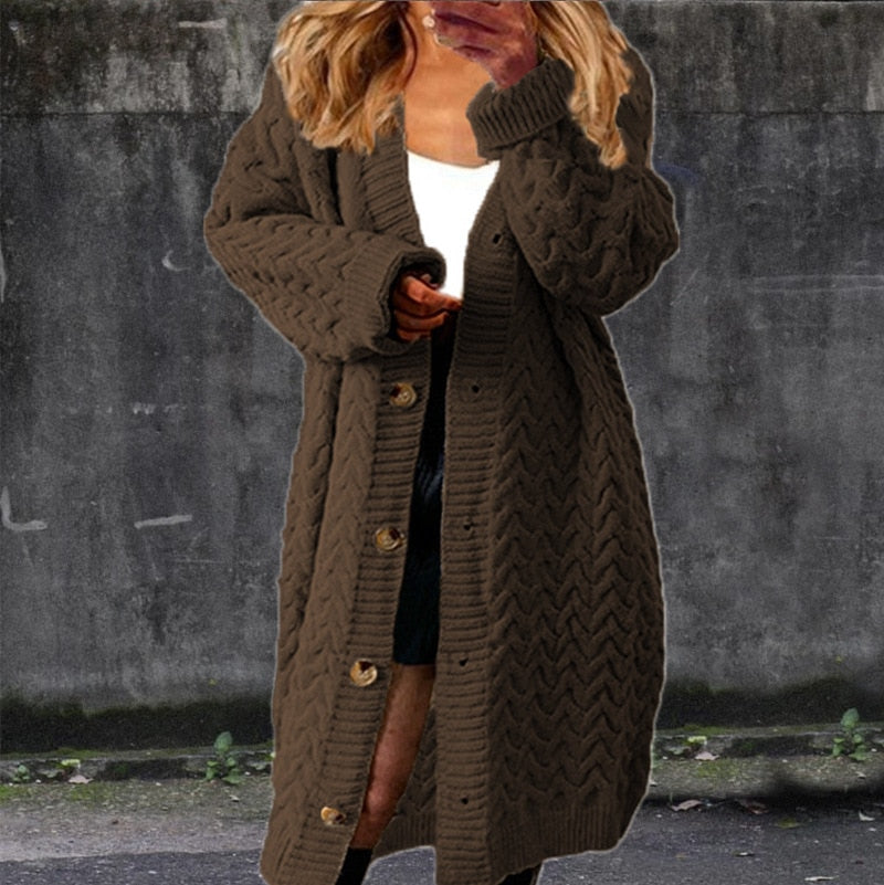 "Samanta" Modischer Longstrickcardigan