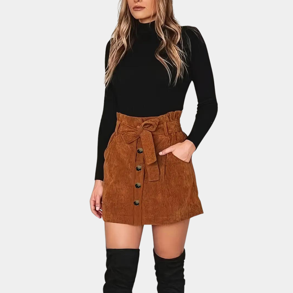 Stilvoller Damenrock aus Cord