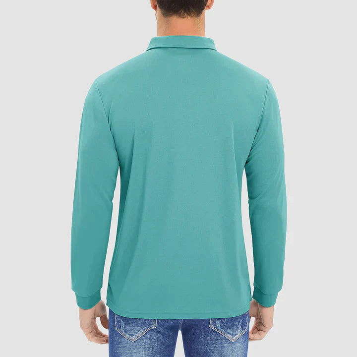 William - langarm-poloshirt