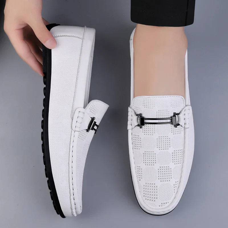 Italienischer Herrenloafer aus echtem Leder