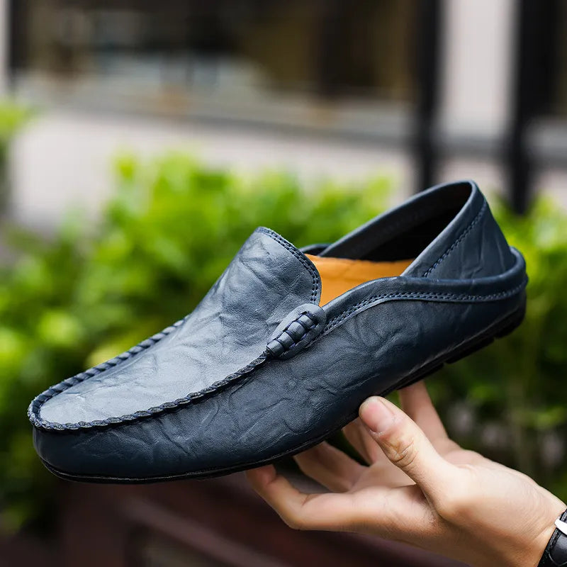 Herrenloafer aus echtem italienischem Leder