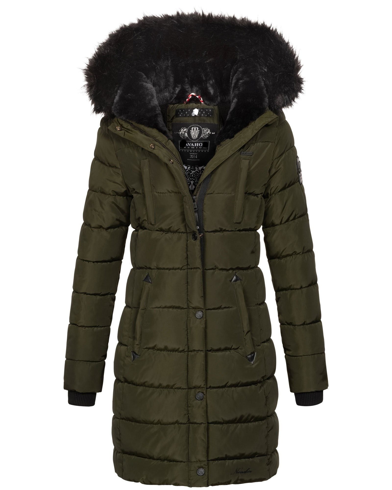 "Nicole" Winterjacke mit abnehmbarem Kunstfell