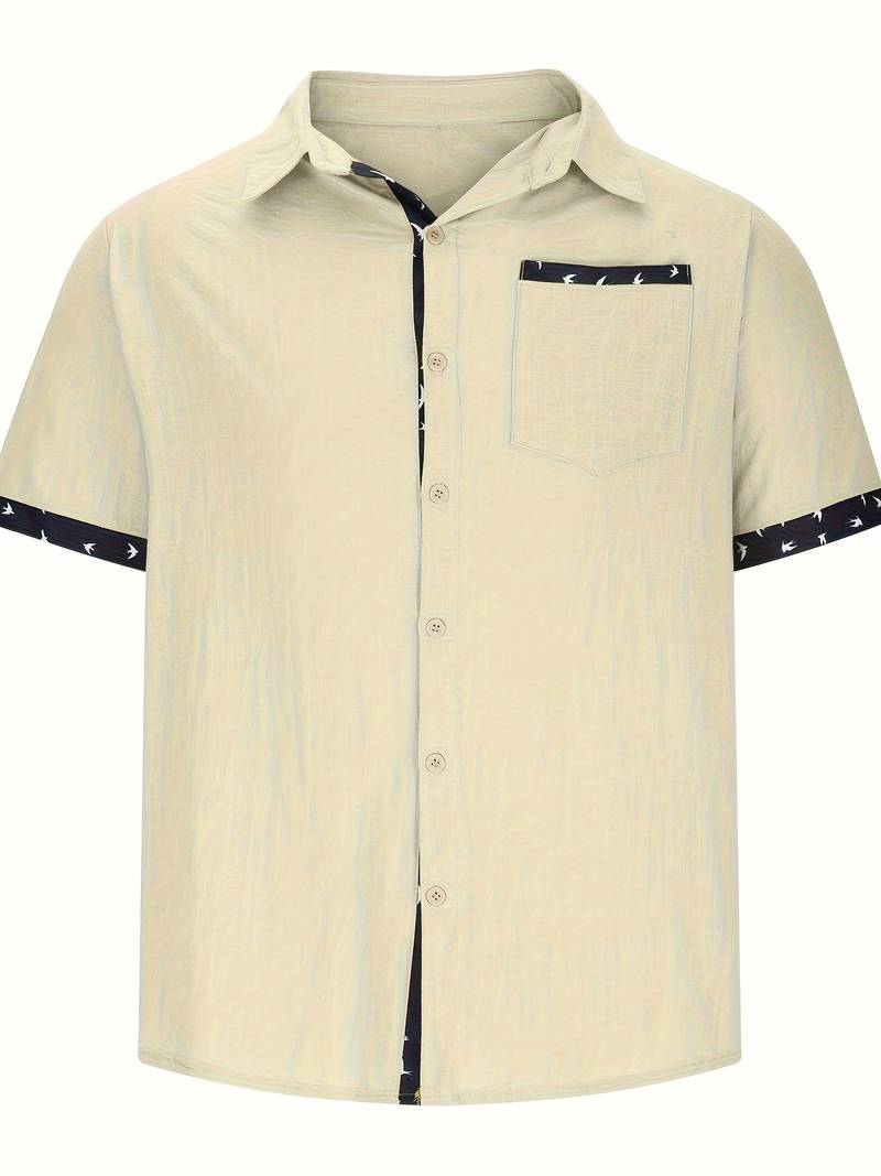 Bennett – stilvolles, geknöpftes kurzarmhemd für herren