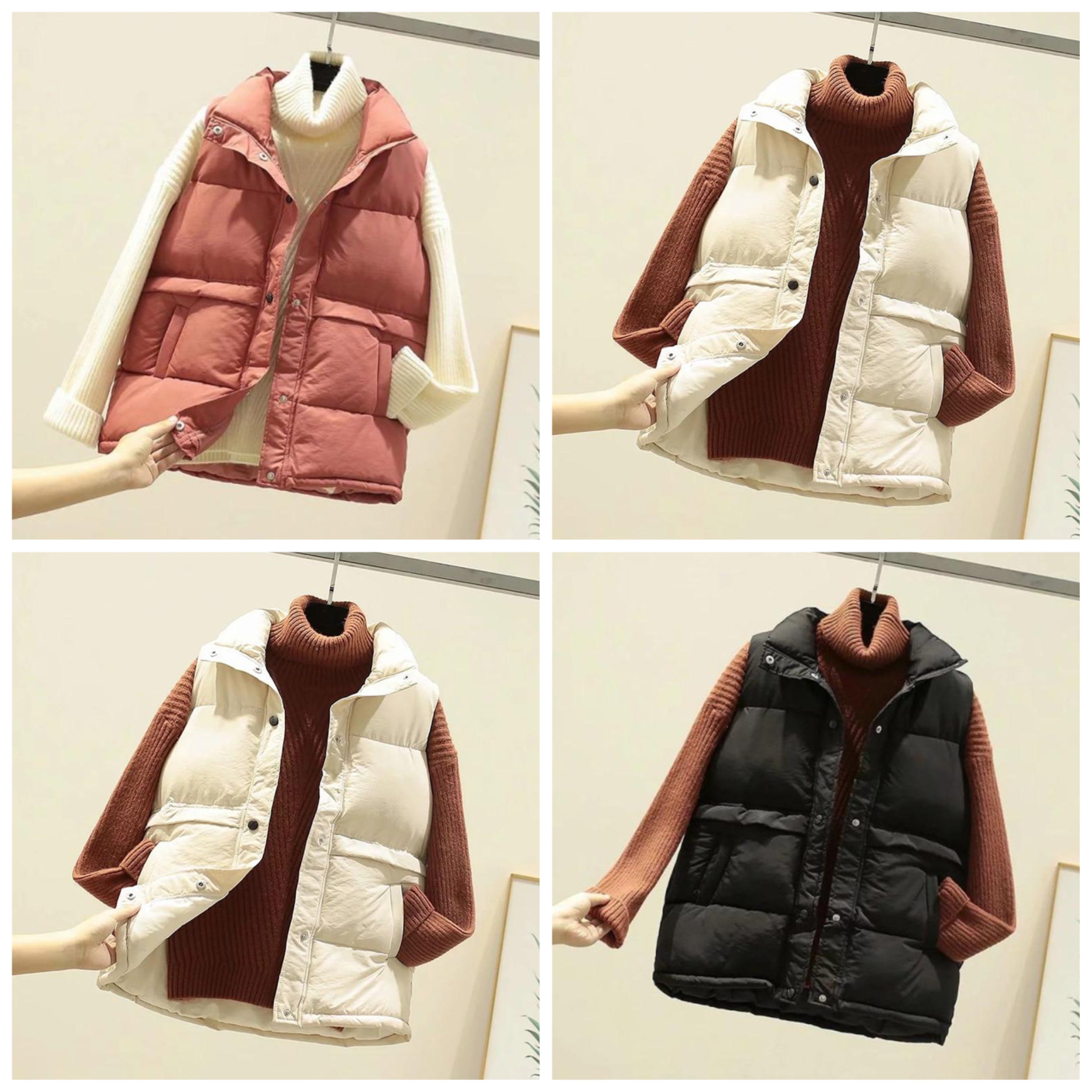 "Melanie" Oversize Steppweste