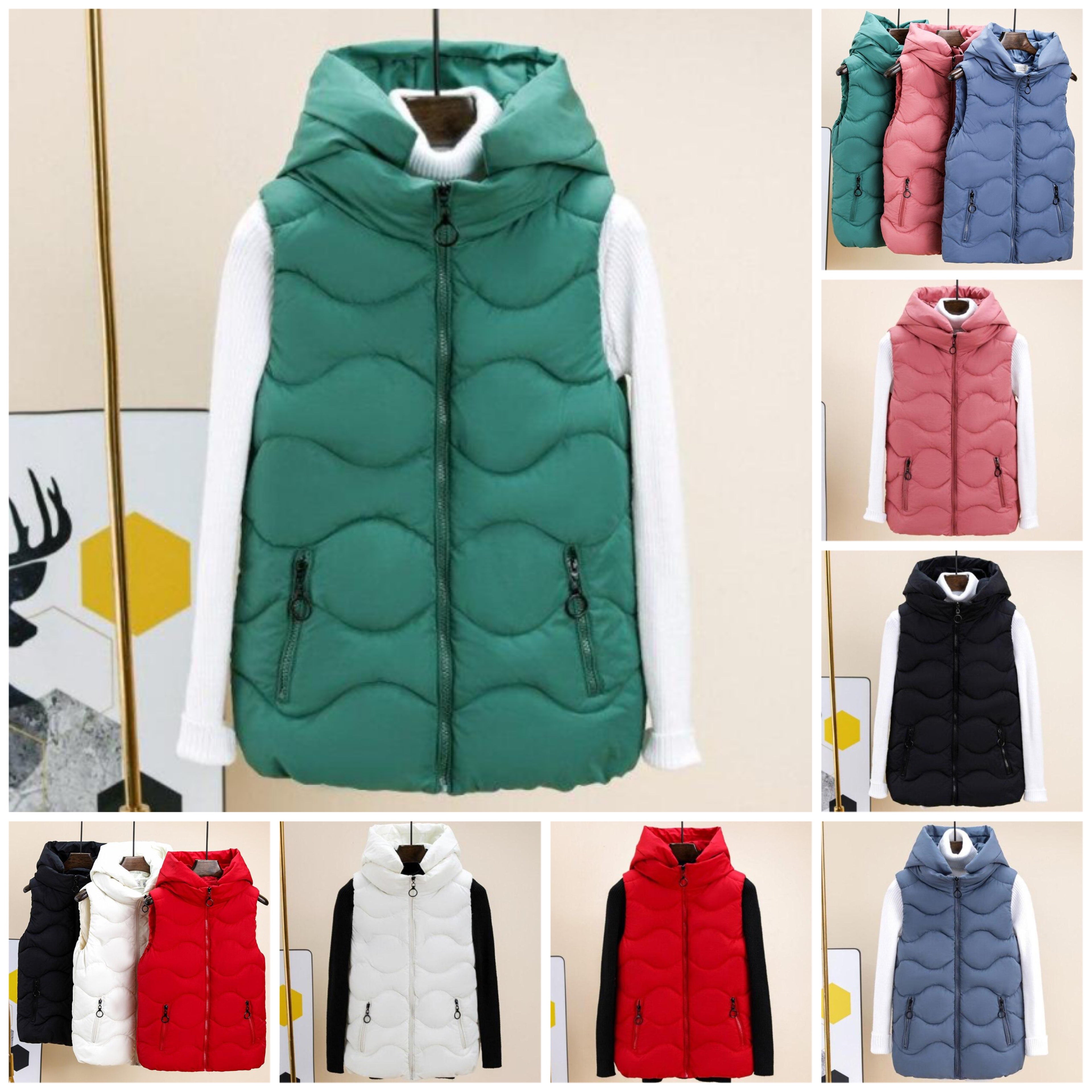 "Nicolina" Modische Weste mit Strickärmeln