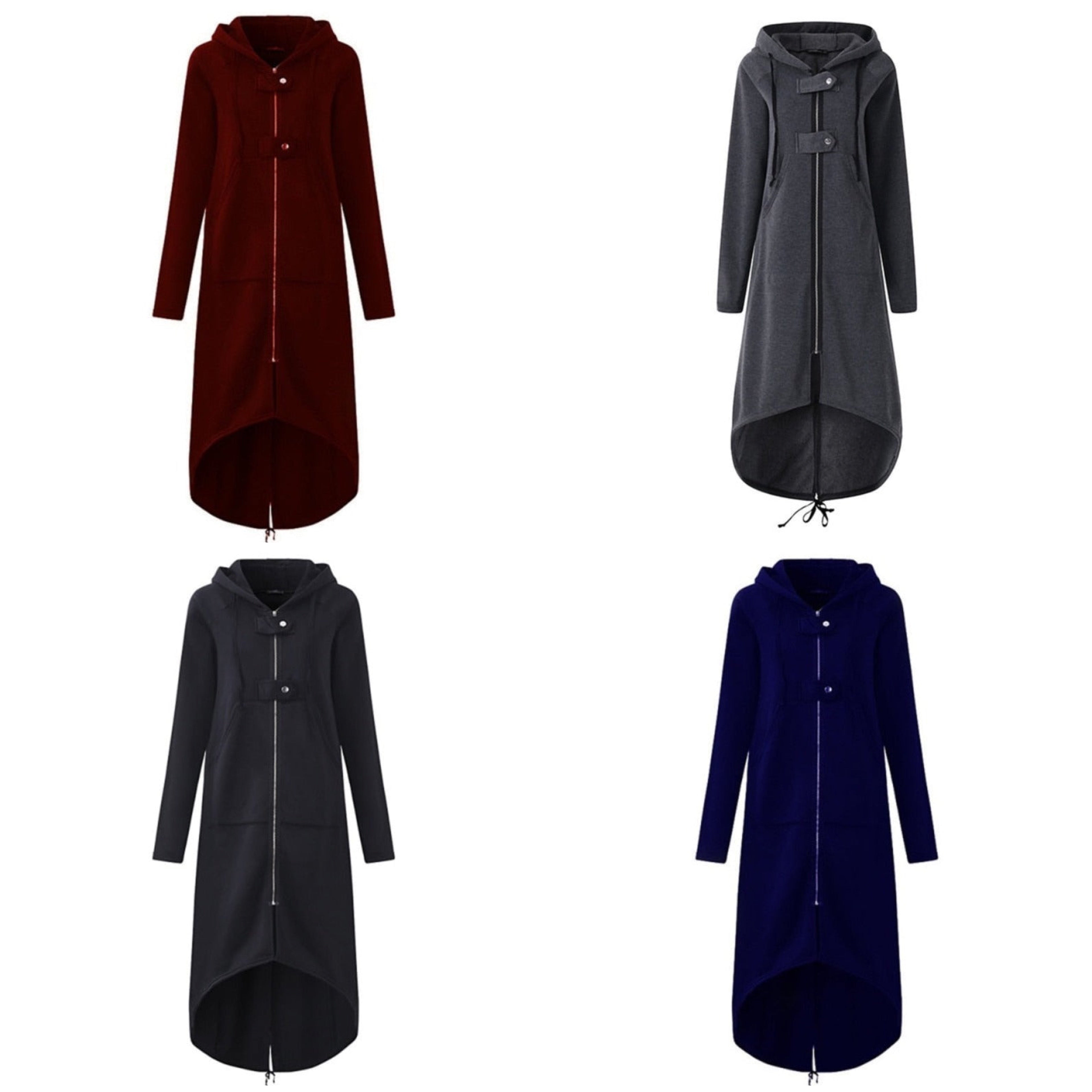 "Sarah" Sportliche Long-Sweatjacke