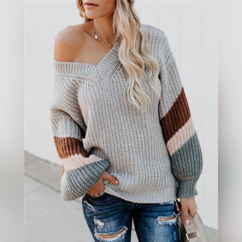 "Sarah" Modischer Strickpullover