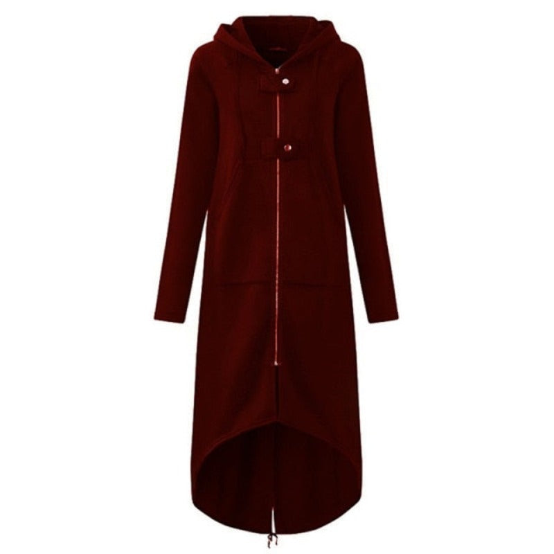 "Sarah" Sportliche Long-Sweatjacke