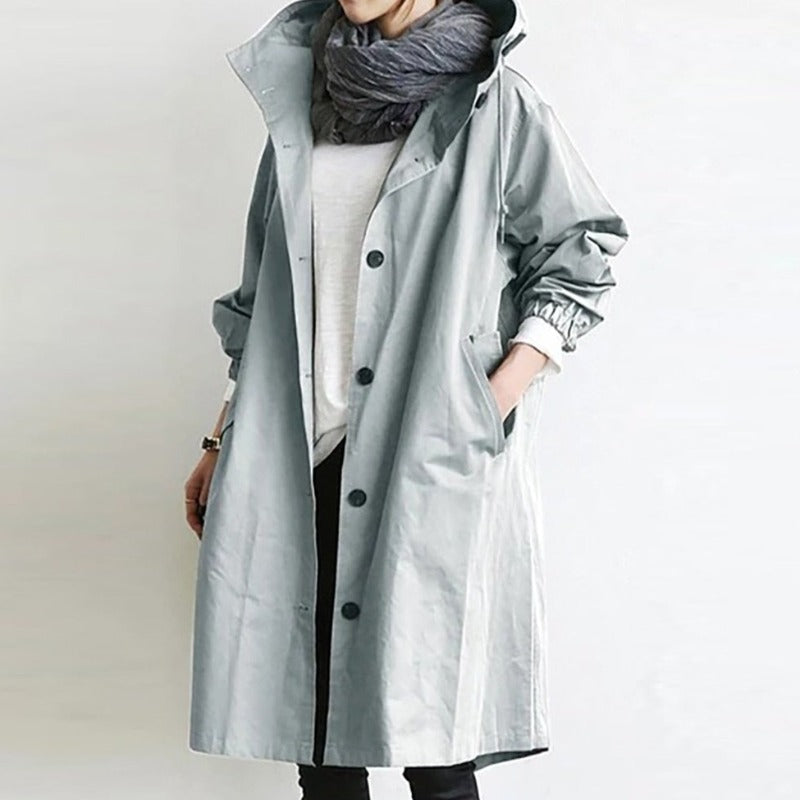 "Monika" Langer Windbreaker-Mantel