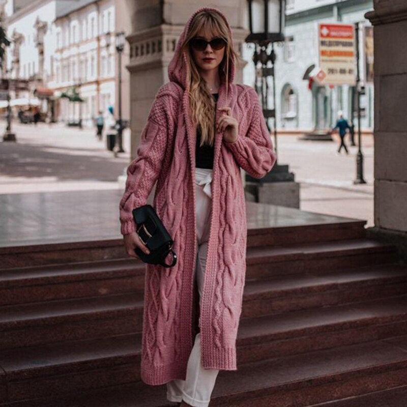 "Mirabella" Modische Longstrickjacke