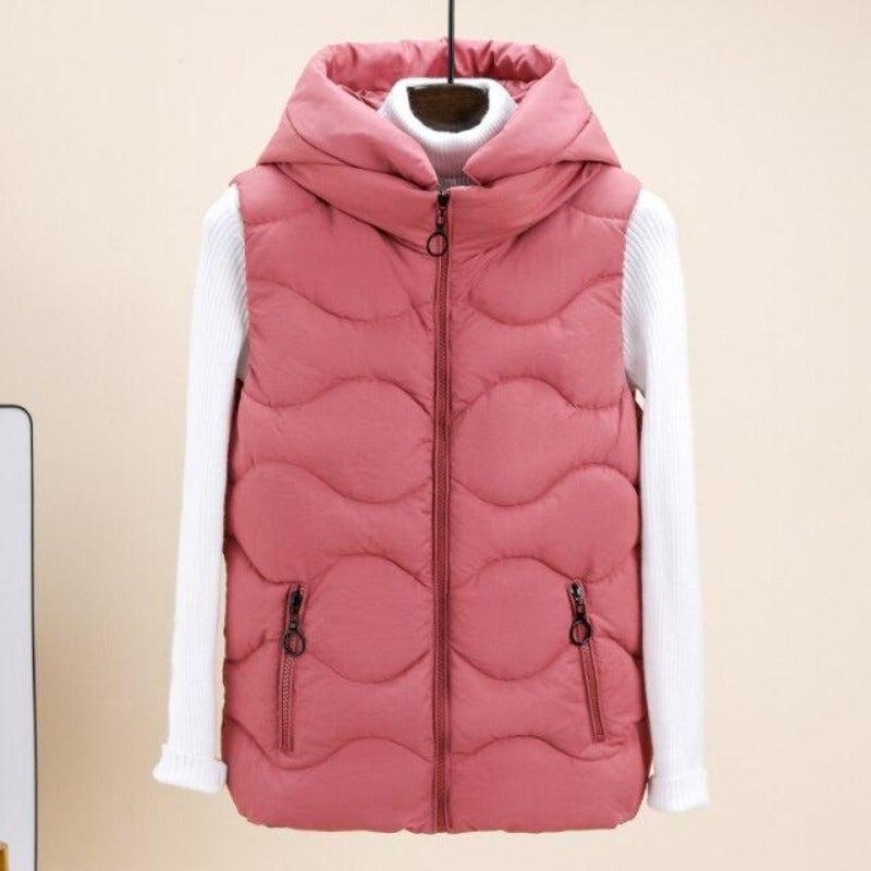 "Nicolina" Modische Weste mit Strickärmeln